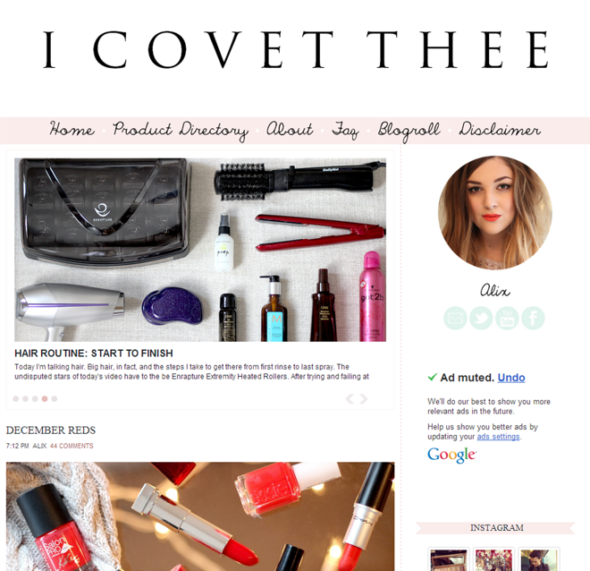 Blogger crush - I COVET THEE