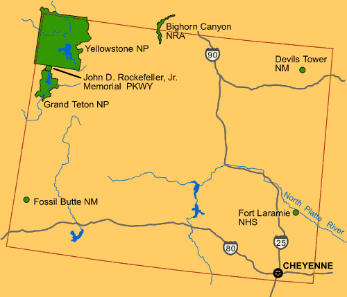 Wyoming térképe