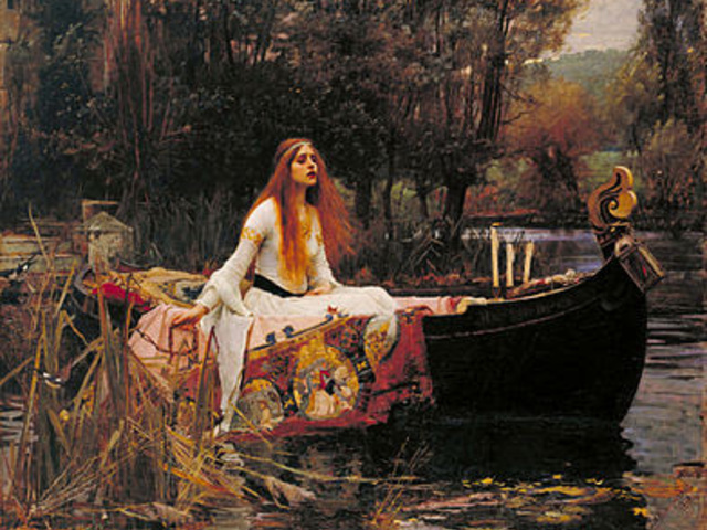 John William Waterhouse (1849–1917): Shalott hölgye