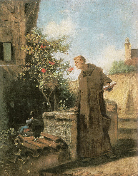 469px-carl_spitzweg_monch_an_rose_riechend.jpg