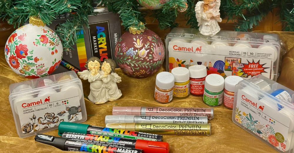 Csillogó akrilcsodák látványos projektekhez - Camlin festékek és inspirációk