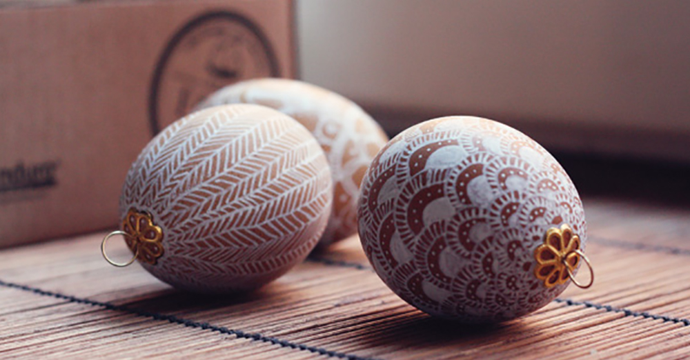Aprólékos mintákkal díszített tojások