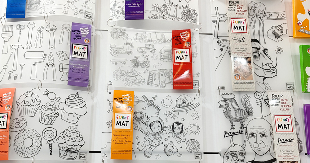 Folyékony kréták, rajzmarkerek, színezhető asztalvédők és sok minden más – Firkabox a Kreatív Alkotóműhely és Börzén