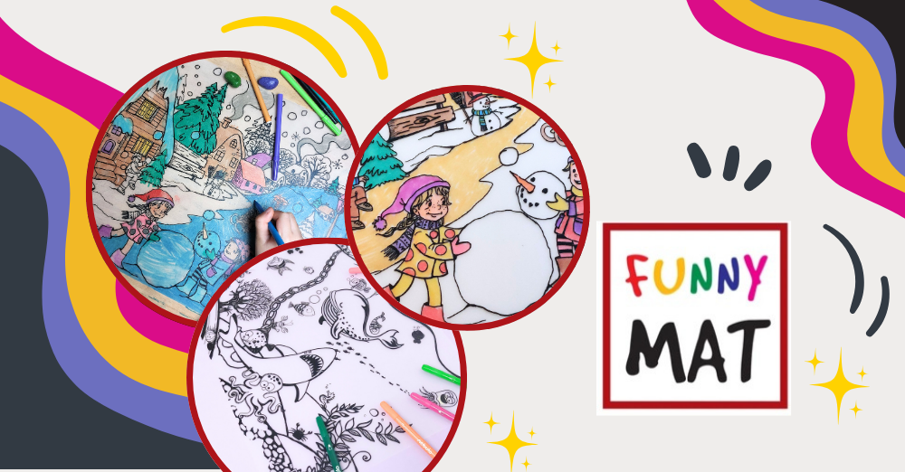 Szórakoztatva fejlesztő színkavalkád a tányér alatt – Ismerd meg a Funny Mat kreatív alátéteit!