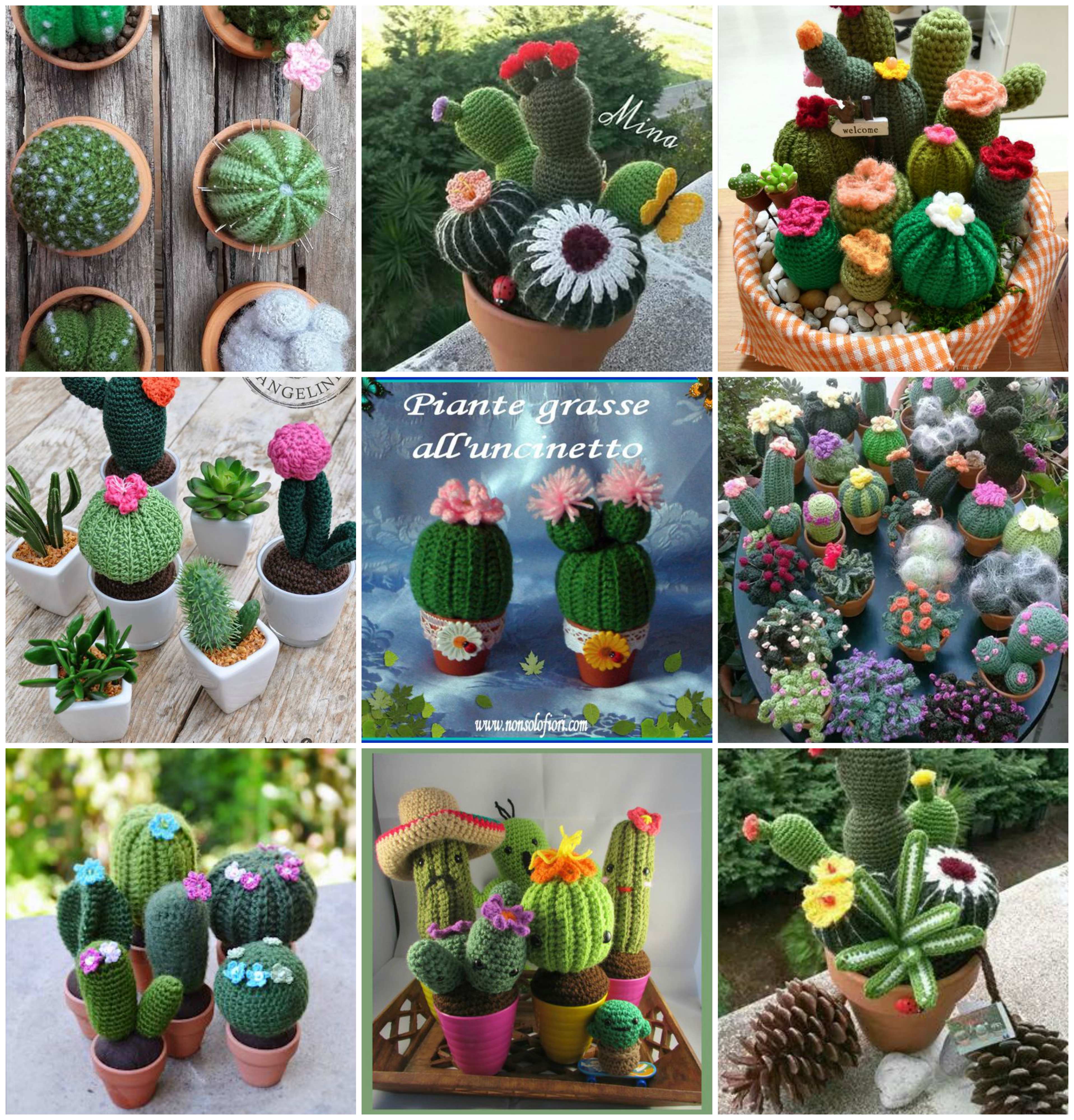 Horgolt kaktuszok