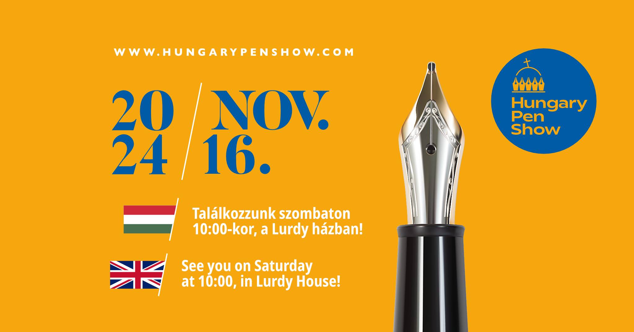 Még színesebb kínálat, még több kiállító - November 16-án ismét Hungary Pen Show a Lurdy Házban