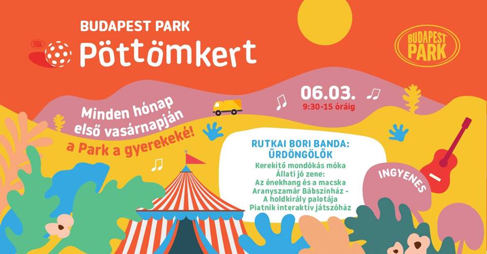 Vasárnap ismét Pöttömkert a Budapest Parkban, a Rutkai Bori Banda koncertjével