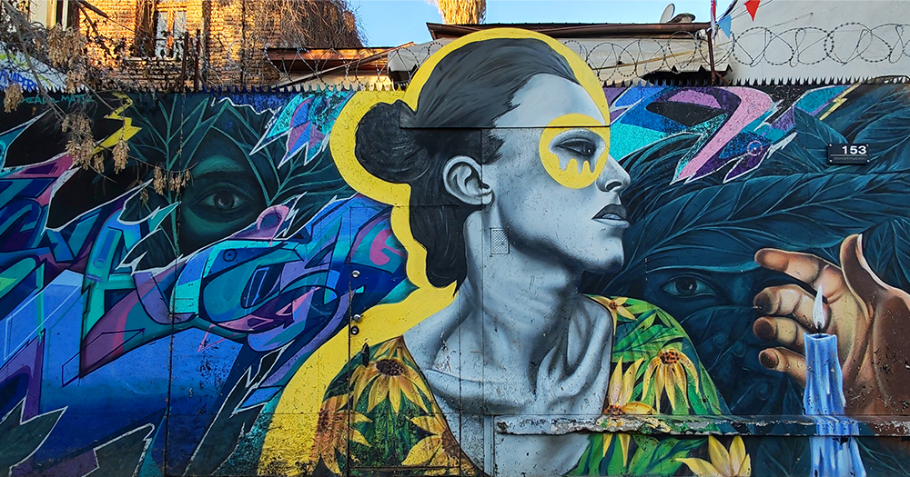 Street art kaleidoszkóp – Santiago de Chile