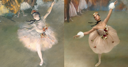 Misty Copeland Degas balerináinak bőrébe bújt