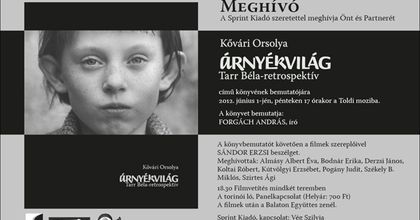 Tarr Béla-retrospektív - Színészek mutatják be a kötetet