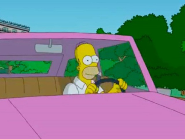 Homer's Pink Sedan