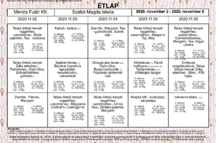 Étlap, 11.02.-11.06.