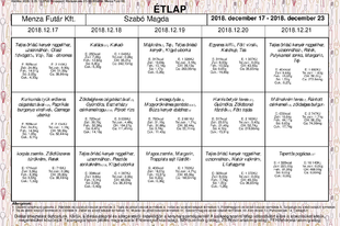 Étlap, 12.17-12.21.