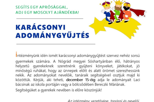 Karácsonyi adománygyűjtés