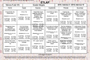 Étlap, 2018. március 5 - 9.