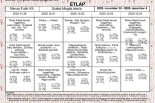 Étlap, 11.30.-12.04.