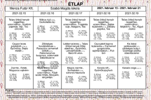 Étlap, 02.15-02.19.