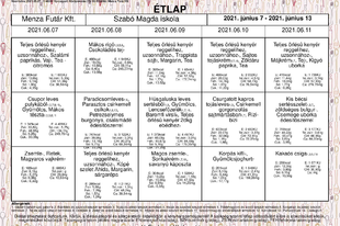 Étlap 06.07-06.11.