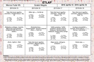 Étlap, 04.15-04.18.