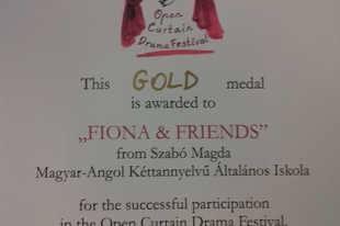 Gold Prize az Open Curtain Országos Drámafesztiválon