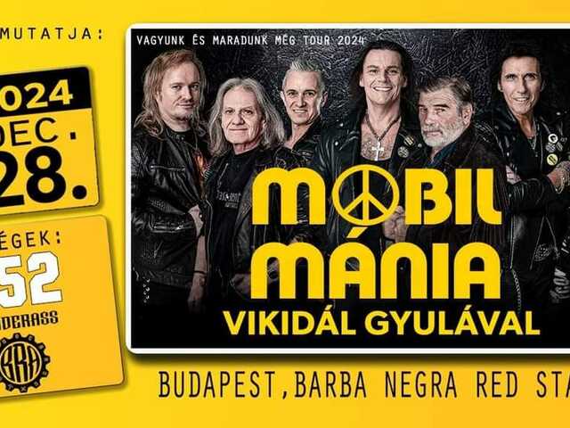 Új album és 2024. december 28-án MOBILMÁNIA koncert a Barba Negrában!