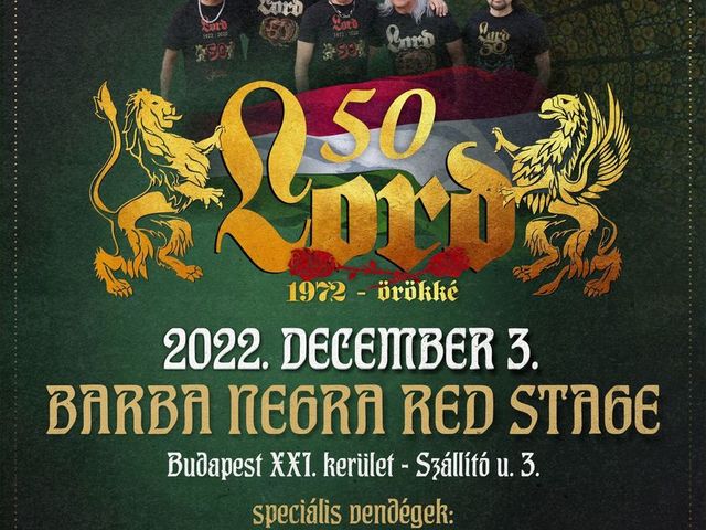 December 3-án Lord 50 jubileumi koncert!