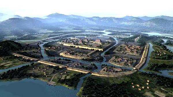 Liangzhu-kultúra fő településének rekonstrukciója a Jangce deltában