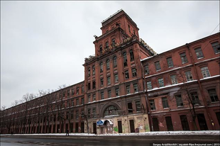A Vörös Háromszög Vállalat elhagyott szentpétervári épületei