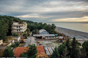 Elhagyatott szovjet laboratórium Grúziában