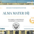 SZTE Alma Mater díj 2025.