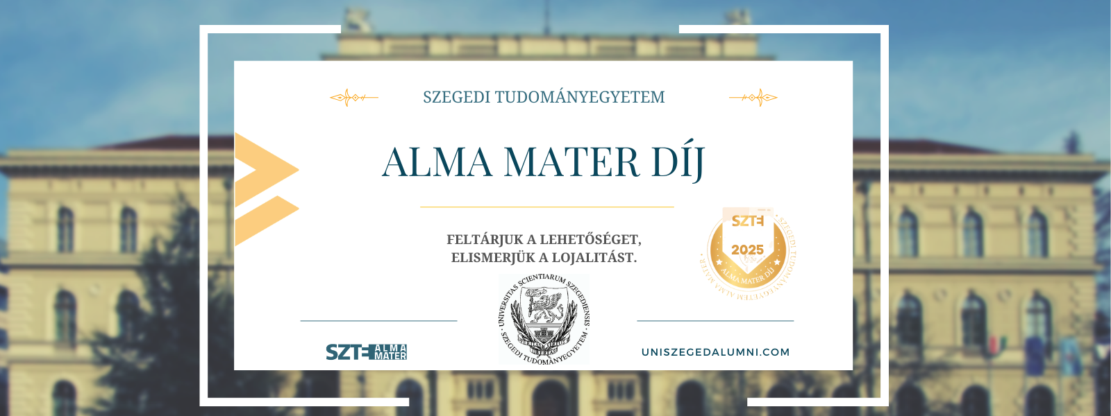 SZTE Alma Mater díj 2025.