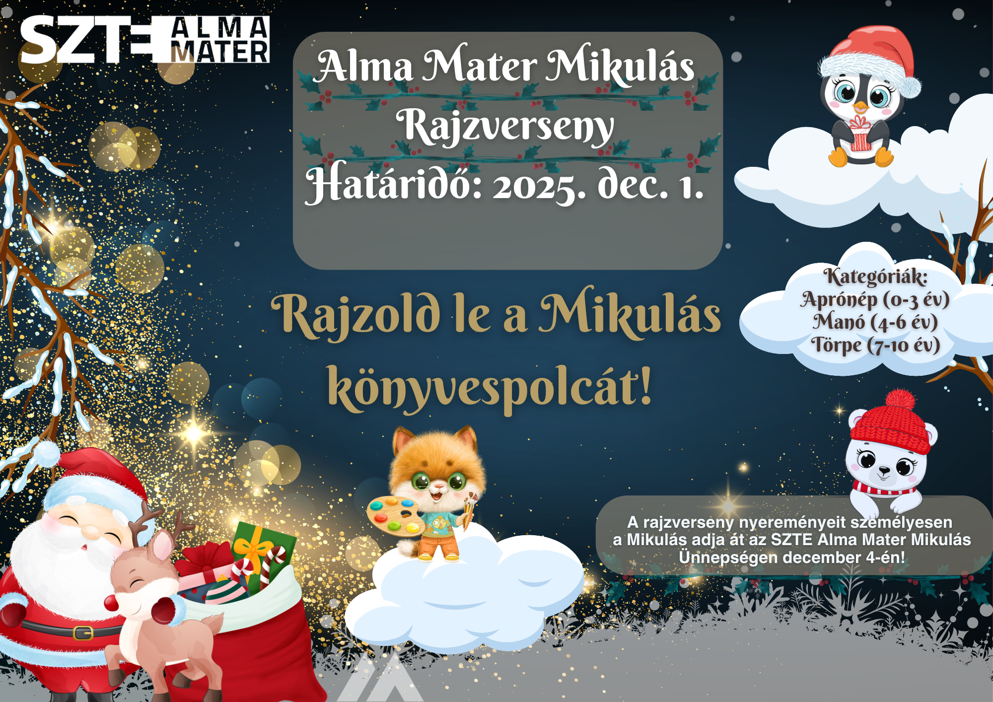 Alma Mater Mikulás Rajzverseny 2025 / Alma Mater Santa Drawing Competition 2025