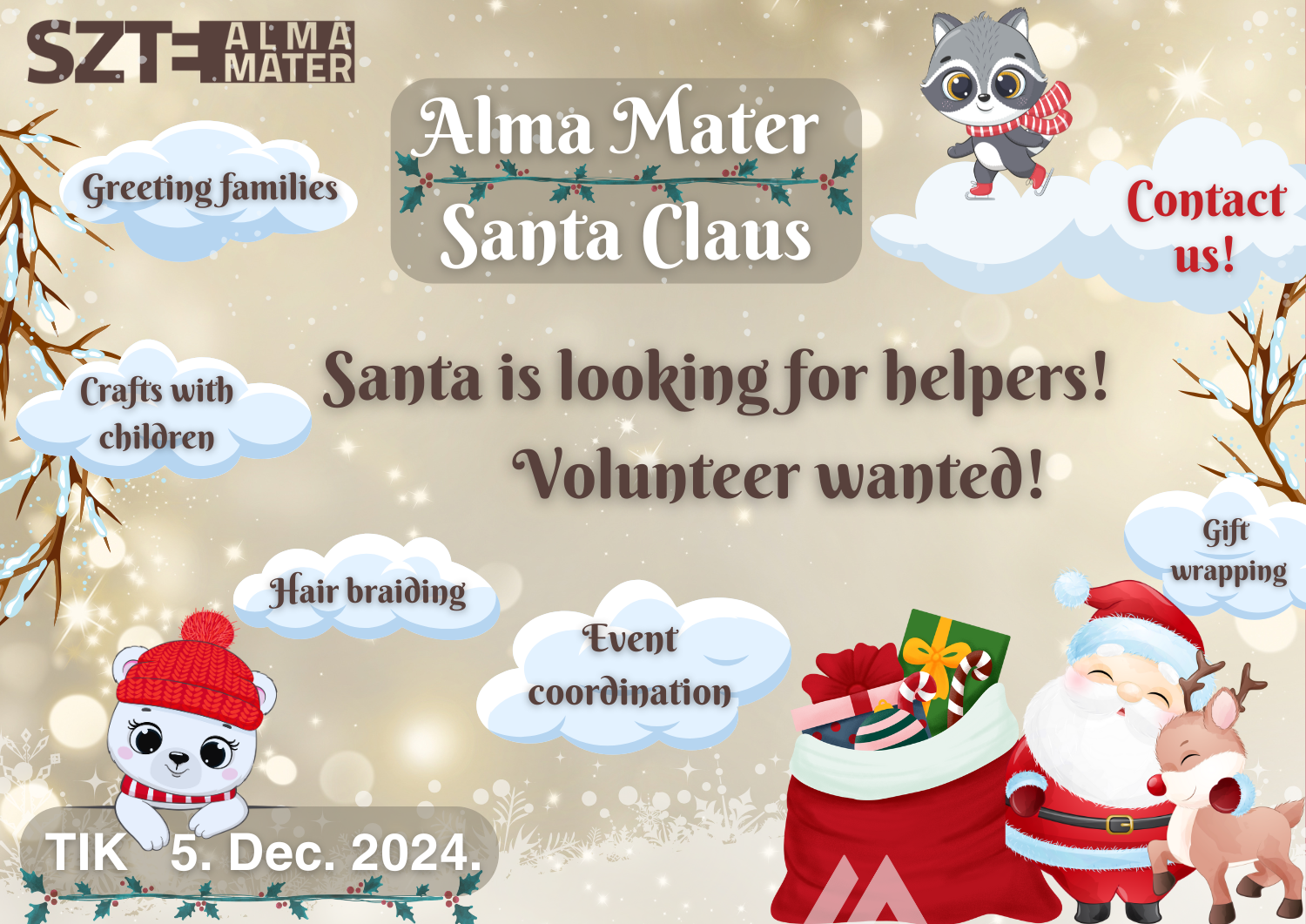 Santa is looking for helpers