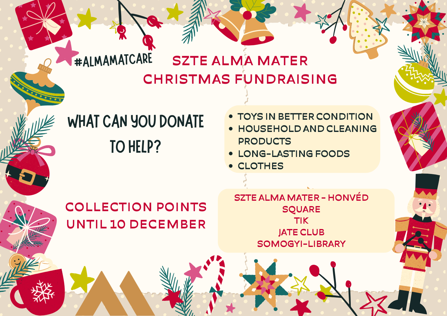 Christmas fundraising with the SZTE Alma Mater this year again