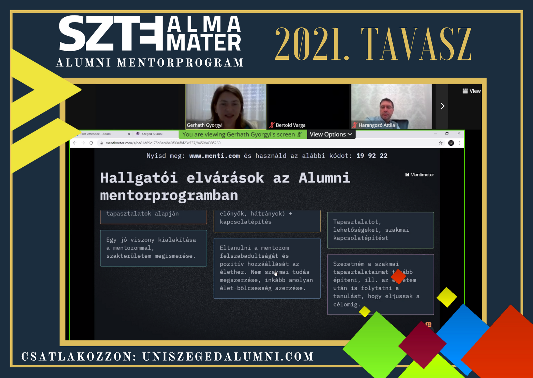 Az online térben is kiválóan szerepel az SZTE Alma Mater Alumni Mentorprogram