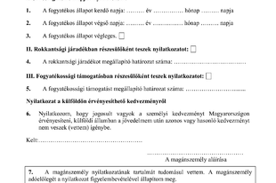 Adóelőleg-nyilatkozat a 2020. évi személyi kedvezmény érvényesítéséről