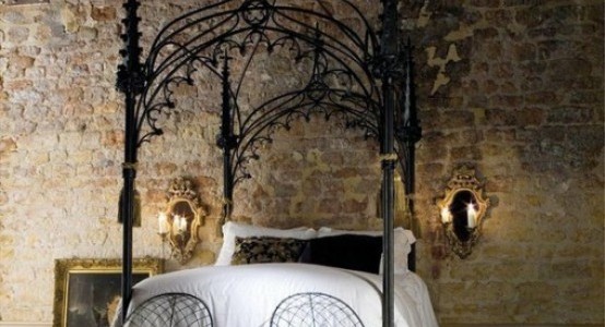 Wonderful-26-Impressive-Gothic-Bedroom-Design-Ideas-with-natural-stone-wall-and-white-bed-and-black-pillow-and-blanket-with-mirror-and-nightstand-and-white-chairs-and-white-ceramic-f-554x300.jpg