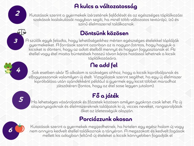 7 tipp a kicsiknek és szüleiknek, infografikán