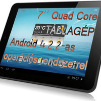 7 colos Quad Core táblagép + Android 4.2.2 operációs rendszer