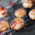 Töltött, baconbe tekert csiperkegomba