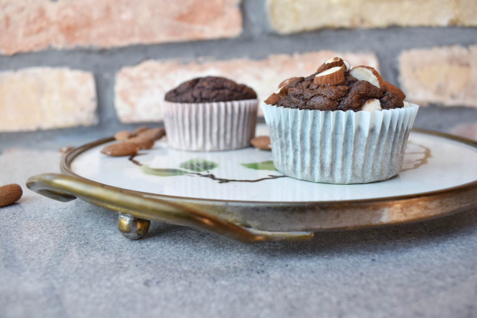 Csokis-mandulás muffin sütőtökkel