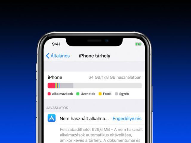 A rejtélyes Egyéb kategória az iPhone tárhelyeden