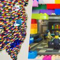 Hihetetlen LEGO fal installációk