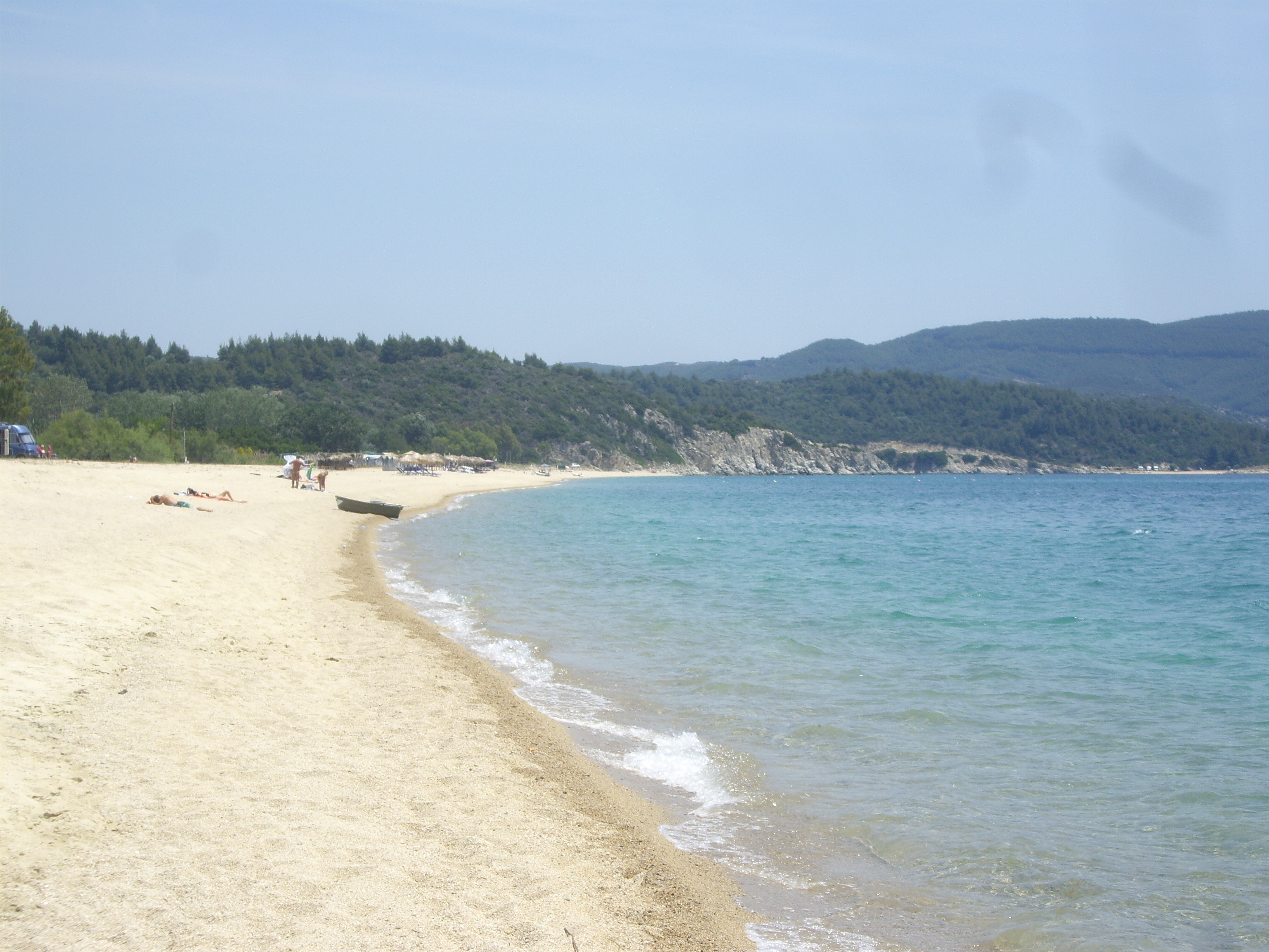 A görög partokon ritka homokos strand