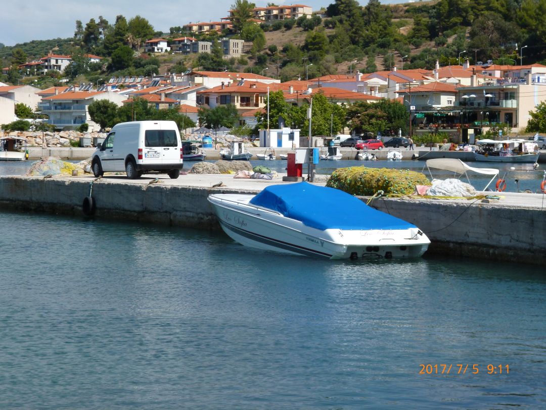 A speedboat