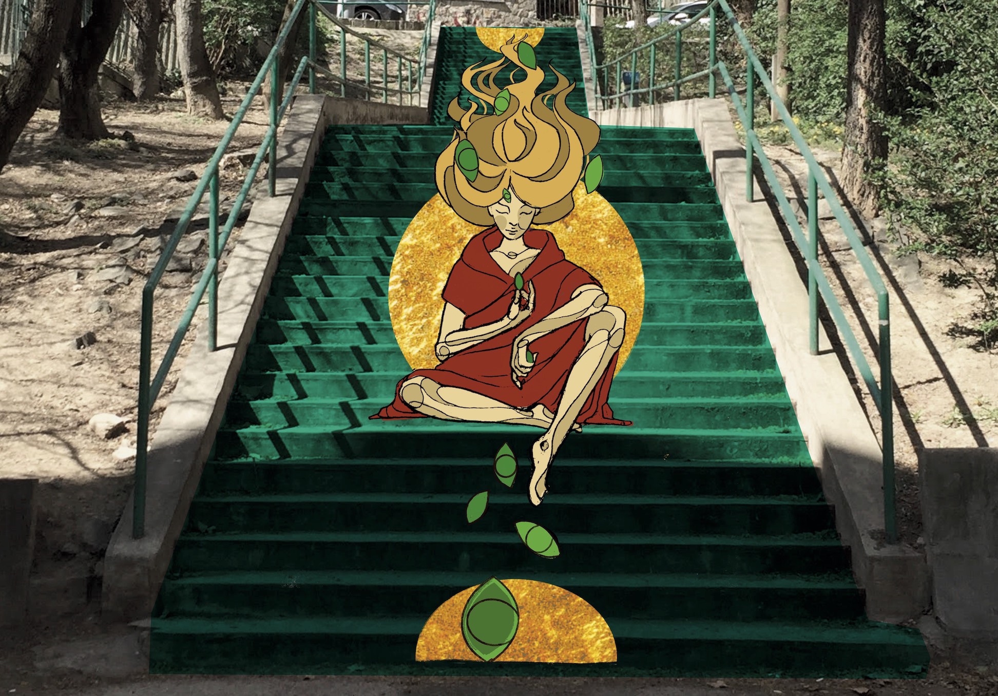 Új színekben pompázik Újbuda ikonikus street-art alkotása