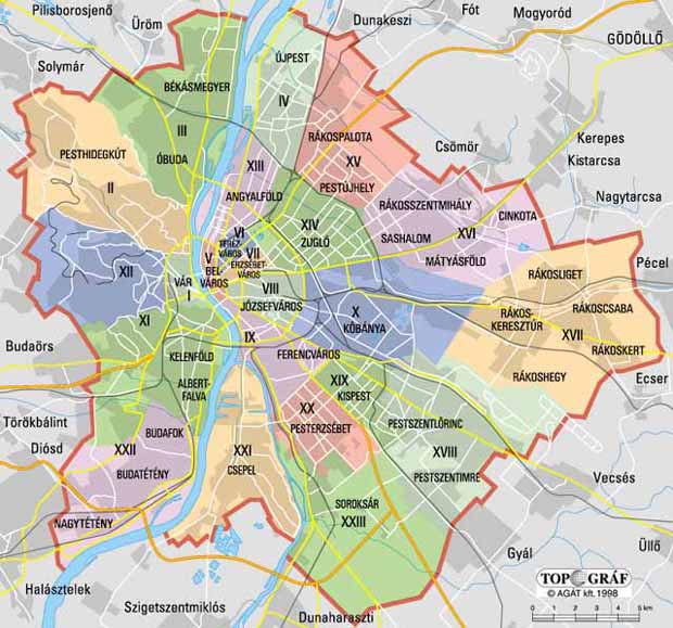 bp kerületei térkép Budapest XXIV 20/01. rész – A XXIV. kerület helye   100 új gyülekezet bp kerületei térkép
