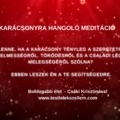 KARÁCSONYRA HANGOLÓDÓ MEDITÁCIÓ