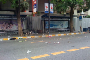 Bomba Bangkok belvárosában