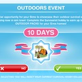 A 10 napos "Outdoor event", új kültéri tárgyak